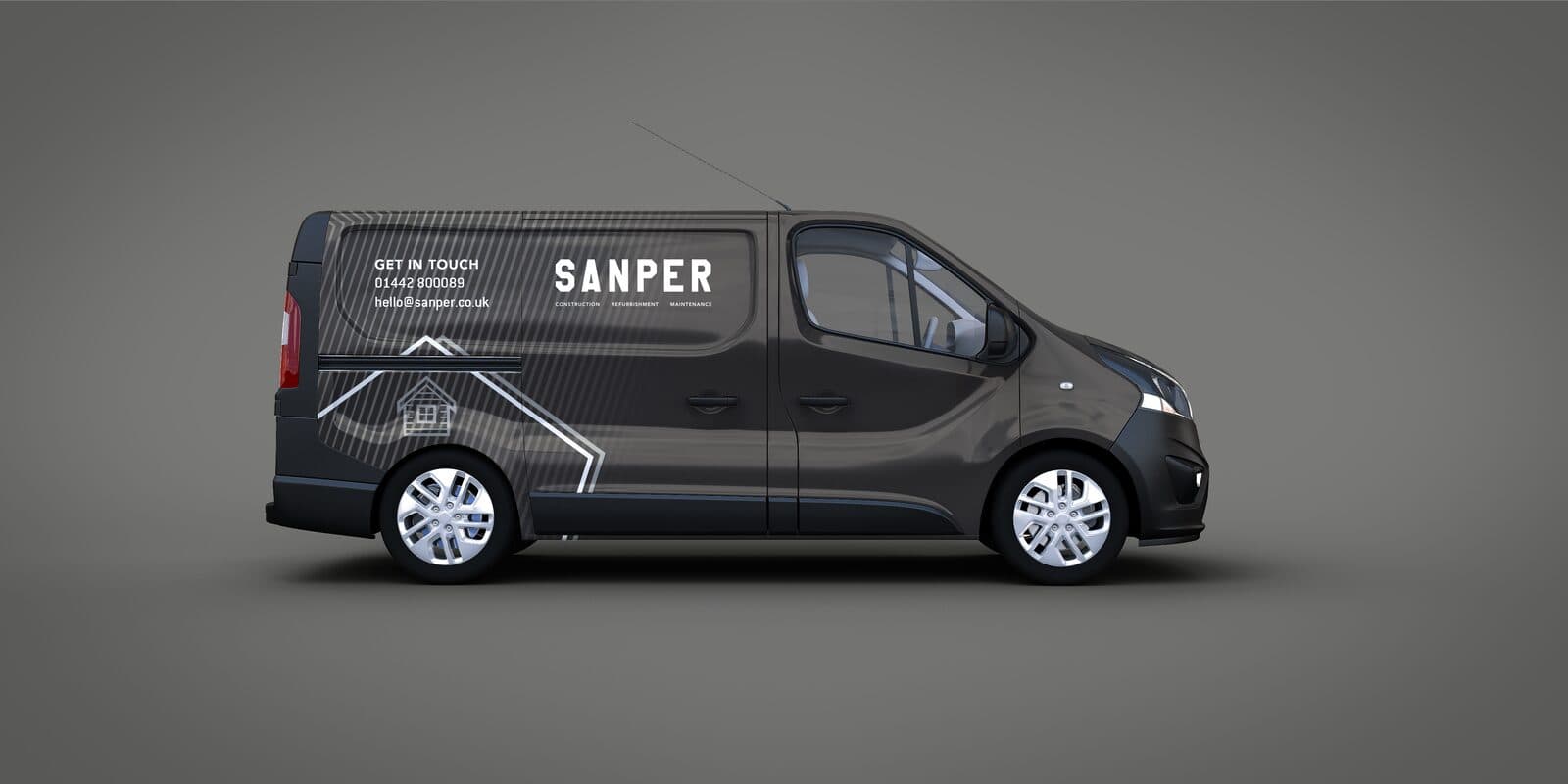 van livery, side view