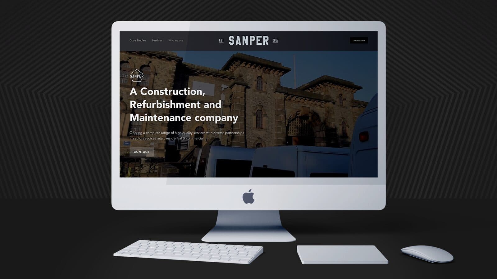 website on iMac mockup