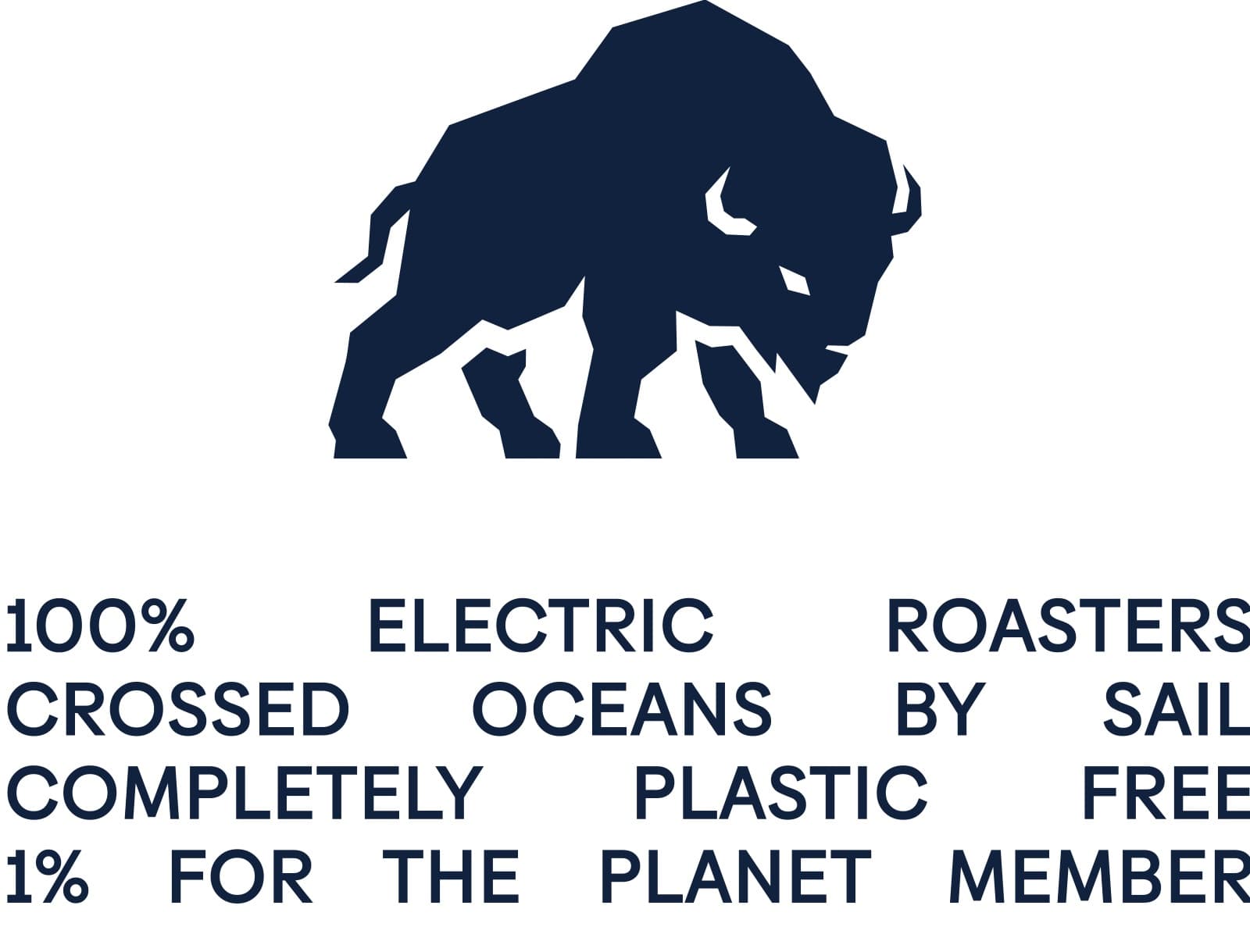 100% electric roasters, the brand's commitments