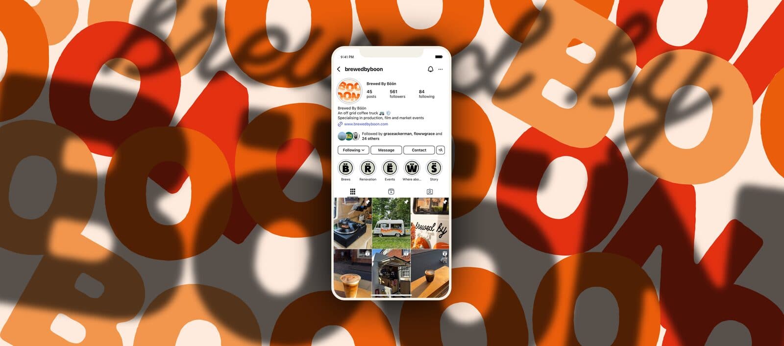 social posts grid
