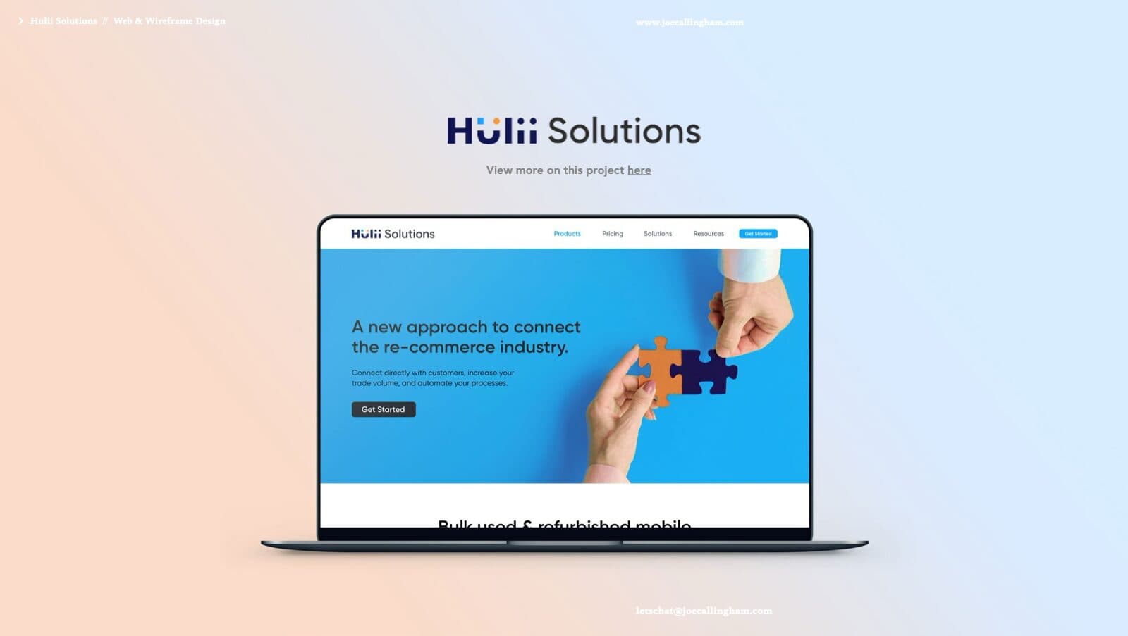 Hulii Solutions website (p11)